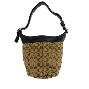 Coach purse duffle bleeker hobo Signature logo canvas Bag crossbody 11437